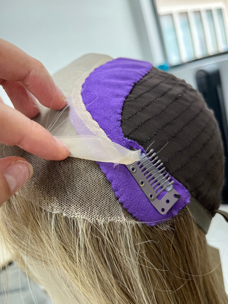 lace top human hair wig - blonde human hair wig - lace top wigs for women - breathable human hair wigs - affordable natural hair wigs - full coverage human hair wigs
