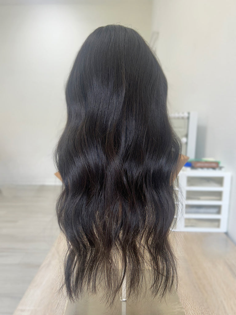  lace top human hair wig - black human hair wig - lace top wigs for women - breathable human hair wigs - affordable natural hair wigs - full coverage human hair wigs
