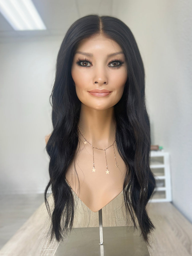  lace top human hair wig - black human hair wig - lace top wigs for women - breathable human hair wigs - affordable natural hair wigs - full coverage human hair wigs
