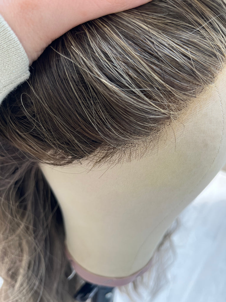 lace top human hair wig - brunette human hair wig - lace top wigs for women - breathable human hair wigs - affordable natural hair wigs - full coverage human hair wigs