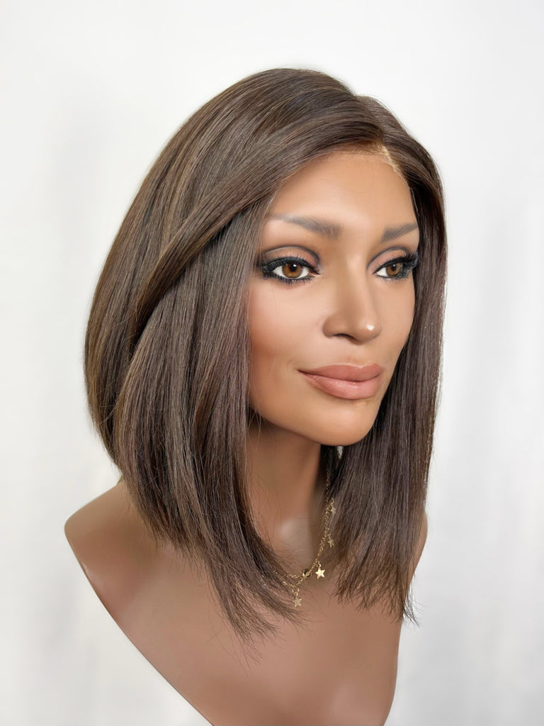 Madison Hair Silk Top Comfort Cap Wig, "Dark Brown" (R1666) - Silk or Lace
