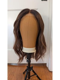 Silk or Lace 3.0 Glueless Cap Lace Top Wig - Mia Dark Brunette with Dimension - D652