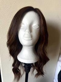 The Wig Fairy Silk Top, Lace Front Wig - Brown with Highlights - D644