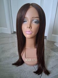 Silk or Lace Glueless 3.0 Collection Lace Top Wig - Violet Warm Chocolate Brown - D662