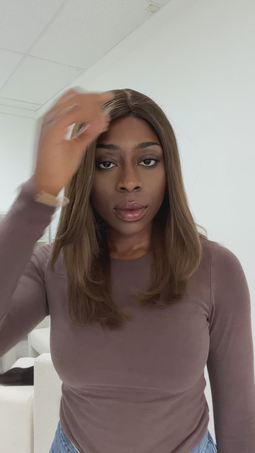 silk top lace front wig - lace front wig - lightly worn wig - preloved wig - wigs for women - affordable natural hair wigs - buy used wigs 
