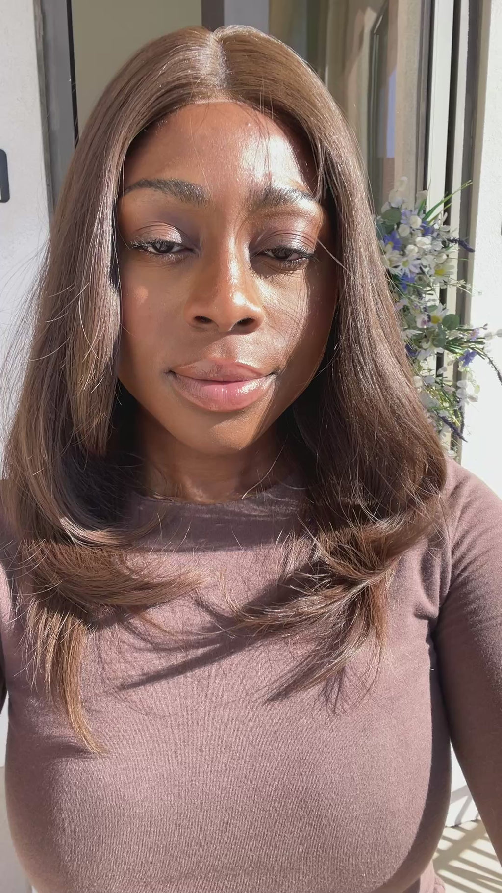 lace top human hair wig - brunette human hair wig - lace top wigs for women - breathable human hair wigs - affordable natural hair wigs - full coverage human hair wigs
