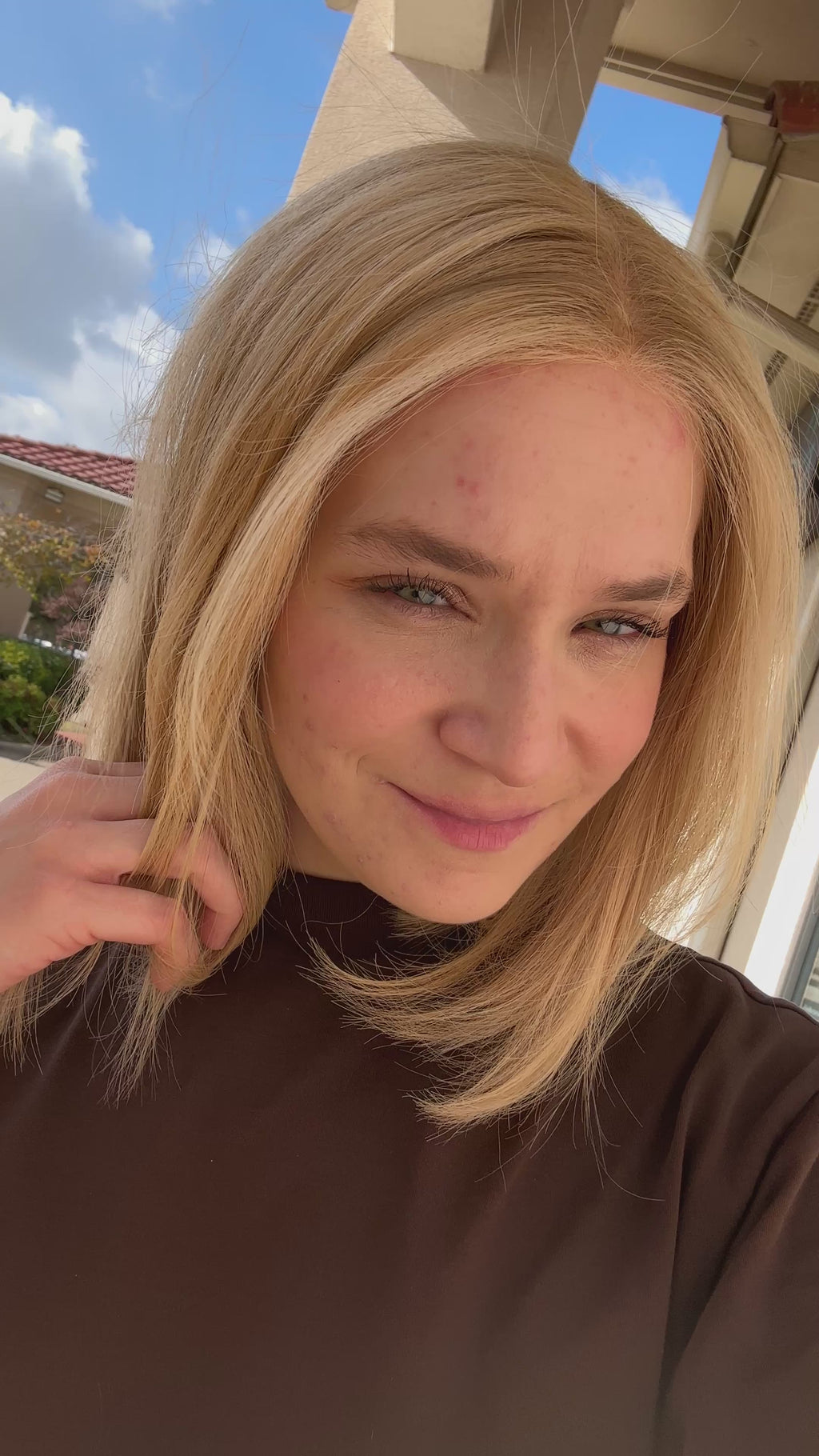  lace top human hair wig - blonde human hair wig - lace top wigs for women - breathable human hair wigs - affordable natural hair wigs - full coverage human hair wigs