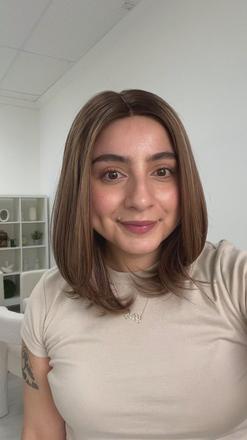 lace top human hair wig - brunette human hair wig - lace top wigs for women - breathable human hair wigs - affordable natural hair wigs - full coverage human hair wigs