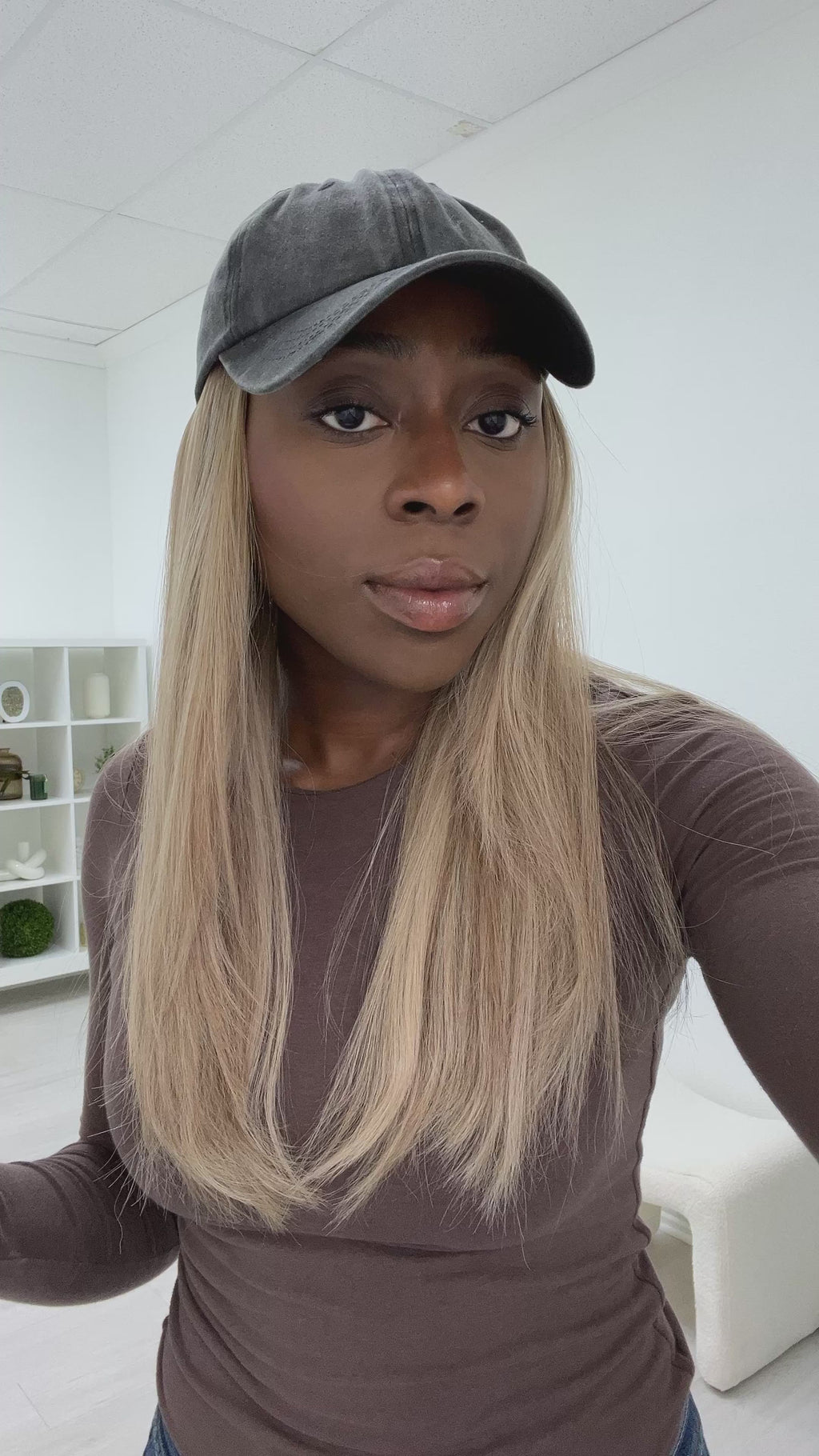 natural movement hair wigs - hat wigs - non-slip human hair wigs - easy to style human hair wig 
