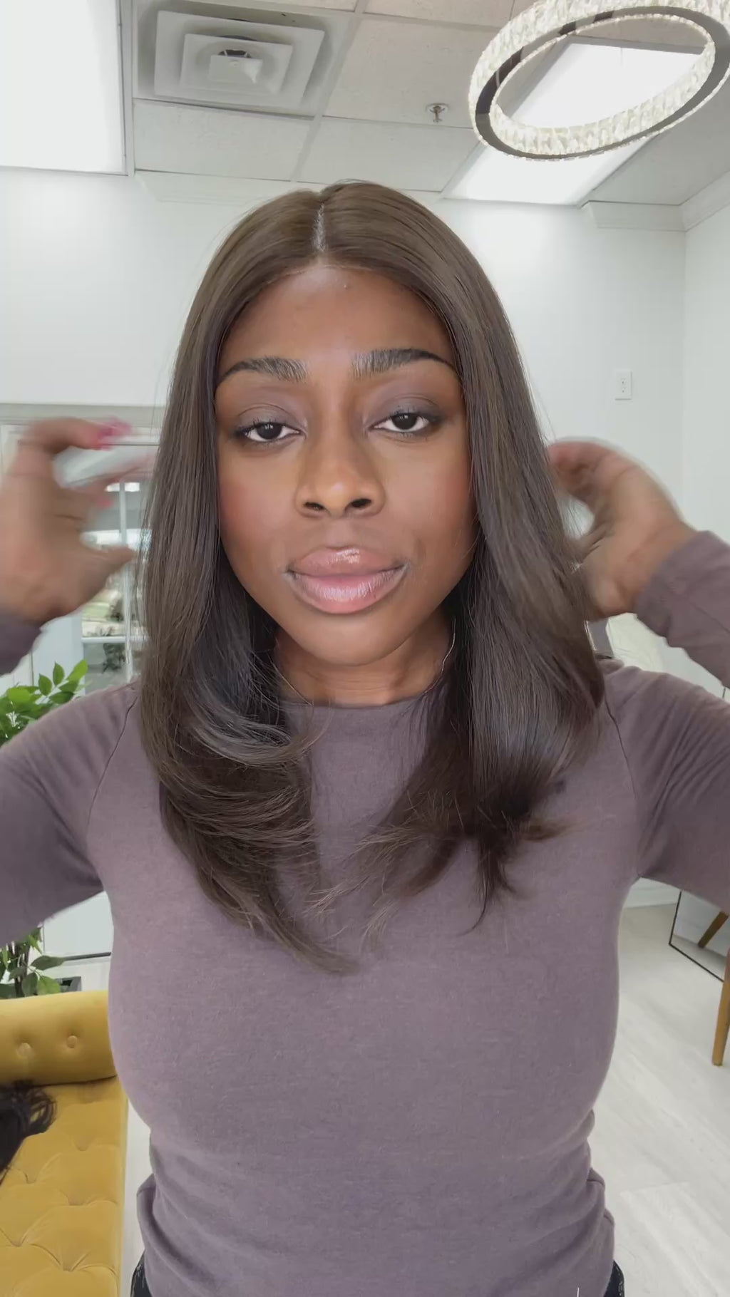 lace top human hair wig - brunette human hair wig - lace top wigs for women - breathable human hair wigs - affordable natural hair wigs - full coverage human hair wigs
