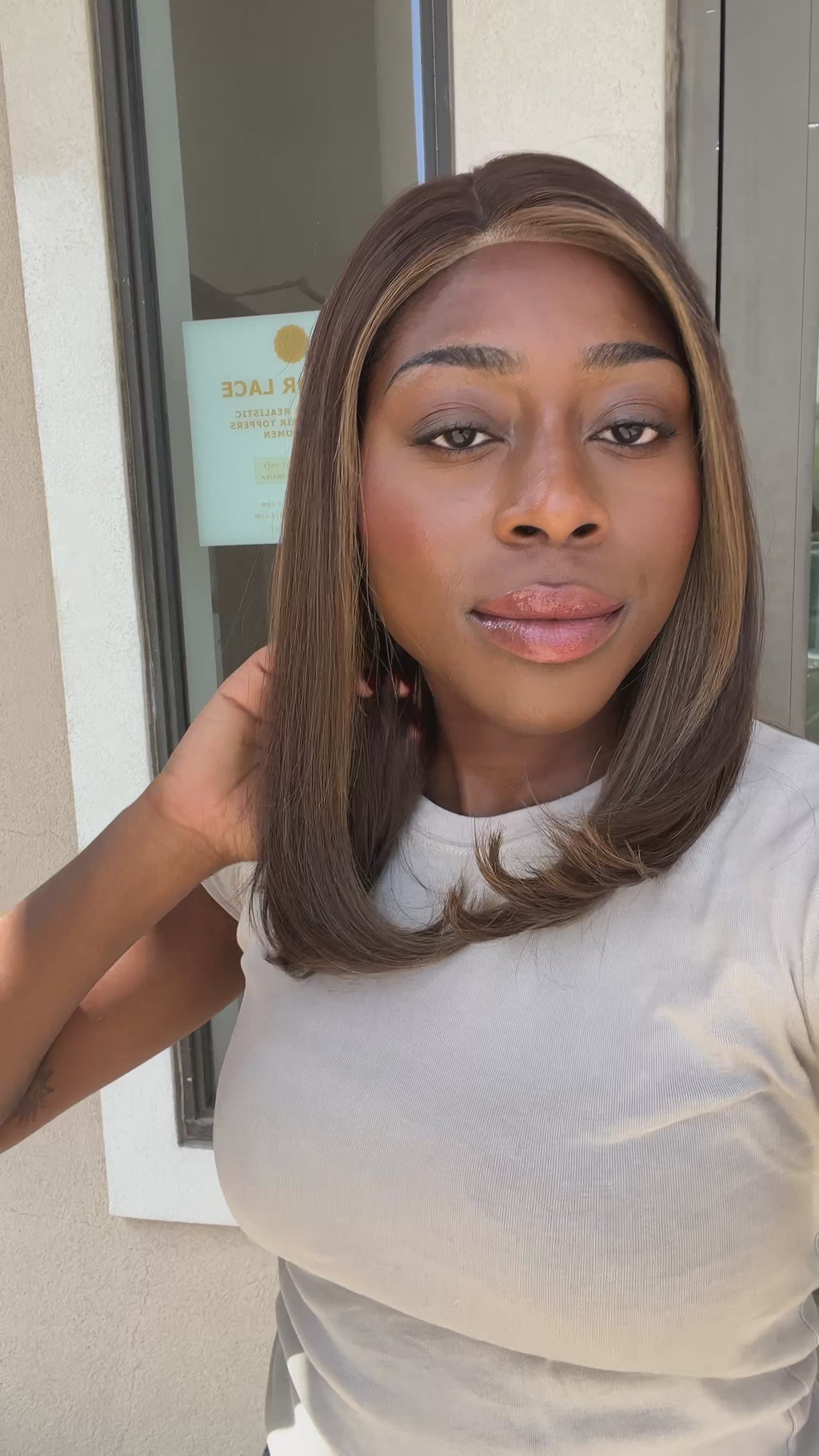  lace top human hair wig - brunette human hair wig - lace top wigs for women - breathable human hair wigs - affordable natural hair wigs - full coverage human hair wigs