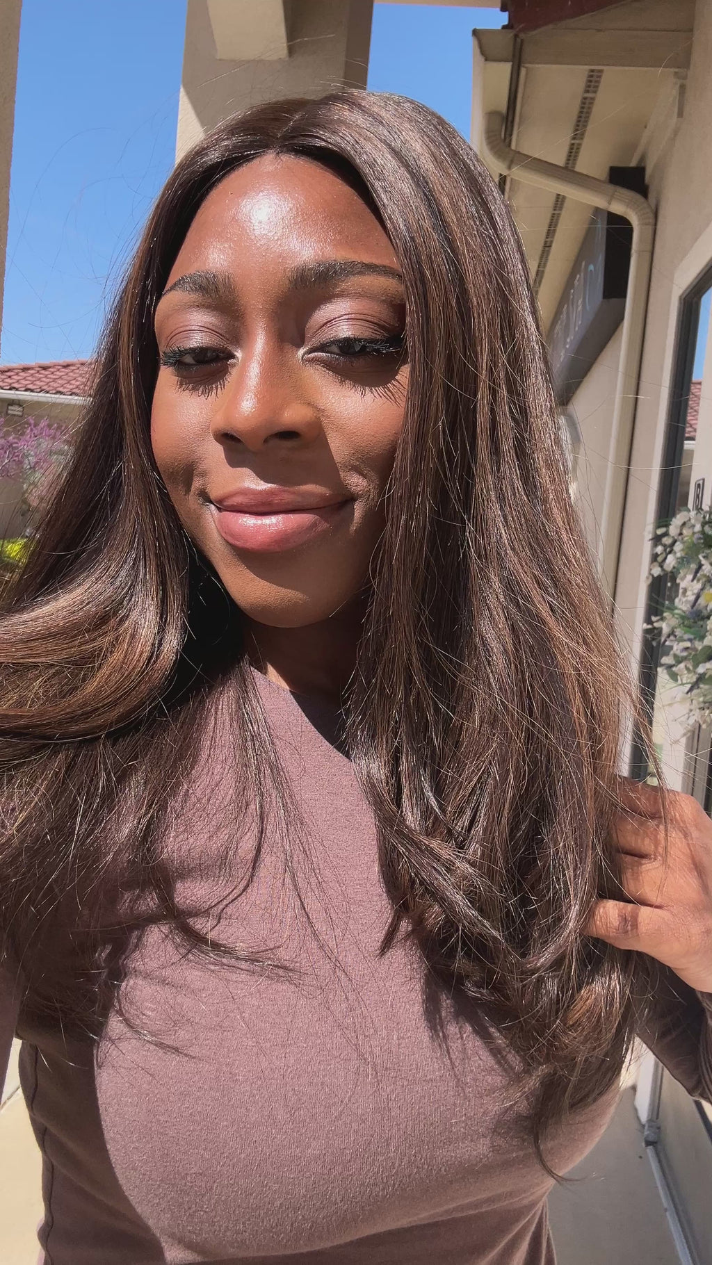 lace top human hair wig - brunette human hair wig - lace top wigs for women - breathable human hair wigs - affordable natural hair wigs - full coverage human hair wigs
