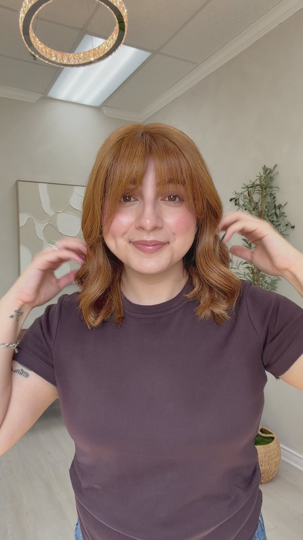 lace top human hair wig - red human hair wig - lace top wigs for women - breathable human hair wigs - affordable natural hair wigs - full coverage human hair wigs