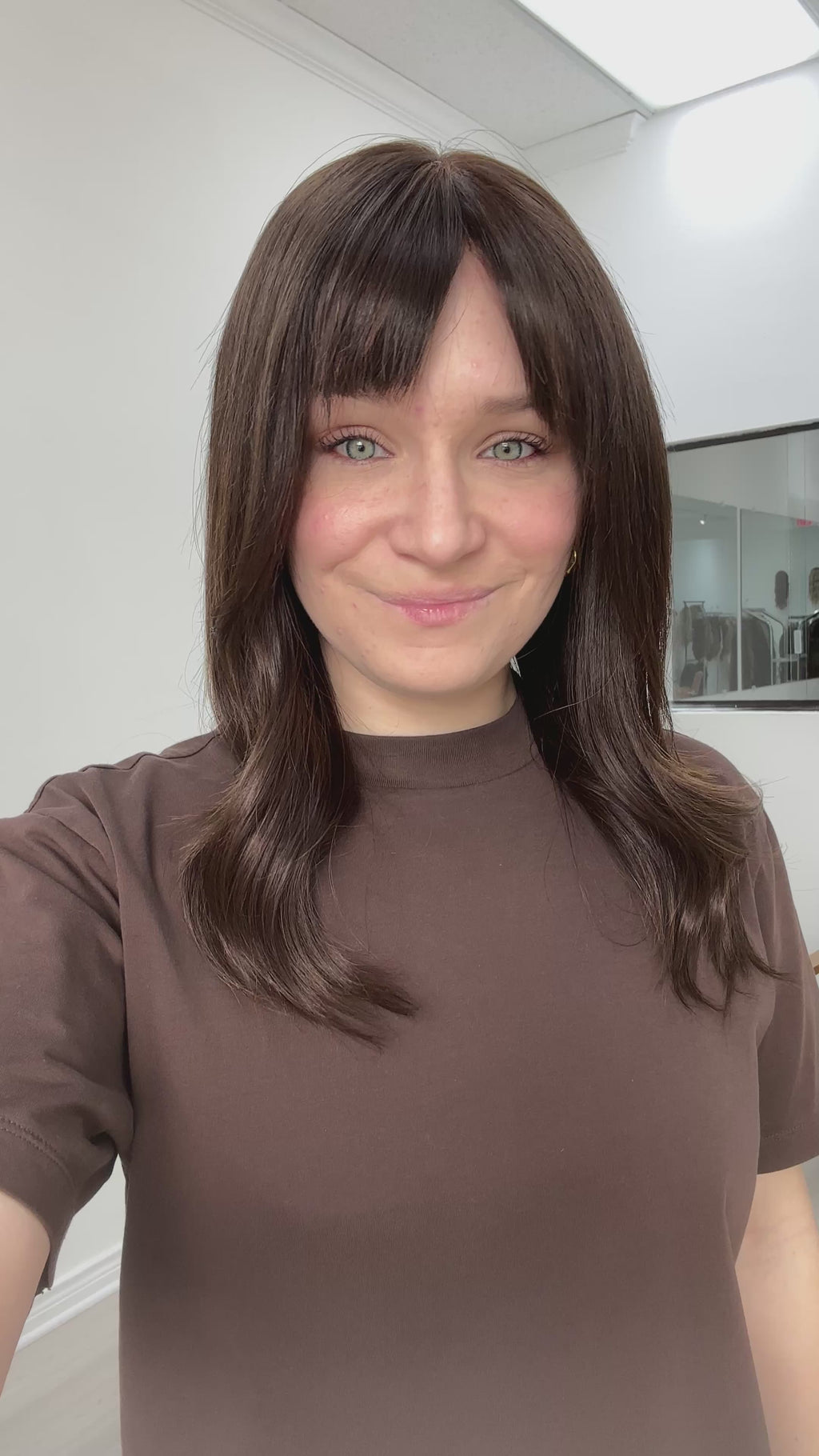  lace top human hair wig - brunette human hair wig - lace top wigs for women - breathable human hair wigs - affordable natural hair wigs - full coverage human hair wigs

