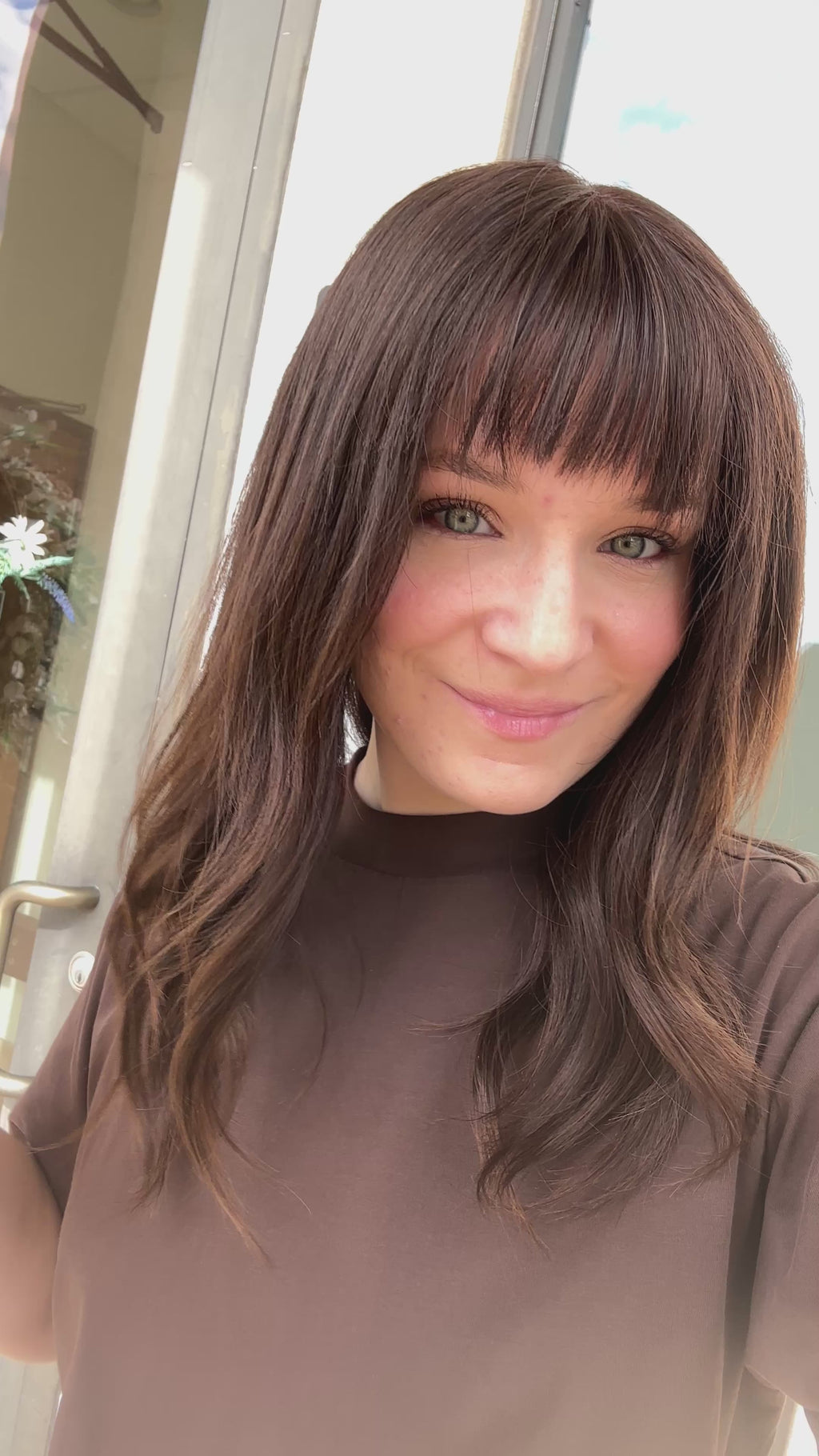  lace top human hair wig - brunette human hair wig - lace top wigs for women - breathable human hair wigs - affordable natural hair wigs - full coverage human hair wigs

