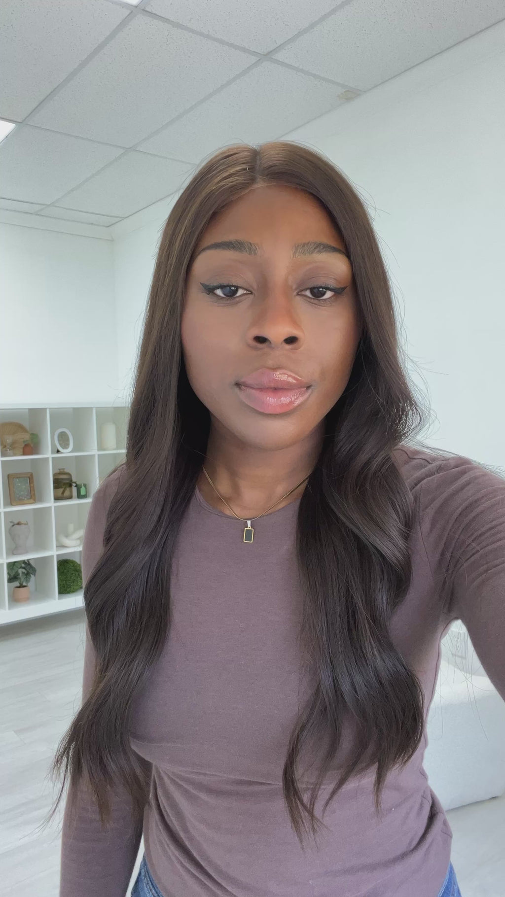 lace top human hair wig - brunette human hair wig - lace top wigs for women - breathable human hair wigs - affordable natural hair wigs - full coverage human hair wigs
