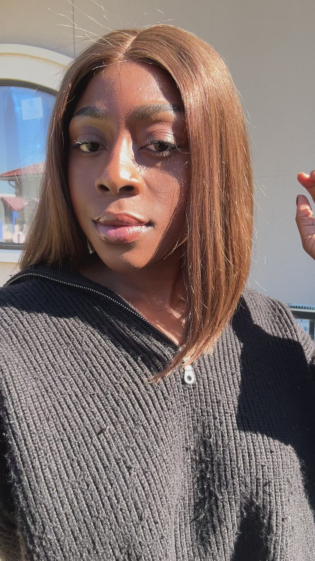 silk top lace front wig - lace front wig - lightly worn wig - preloved wig - wigs for women - affordable natural hair wigs - buy used wigs 
