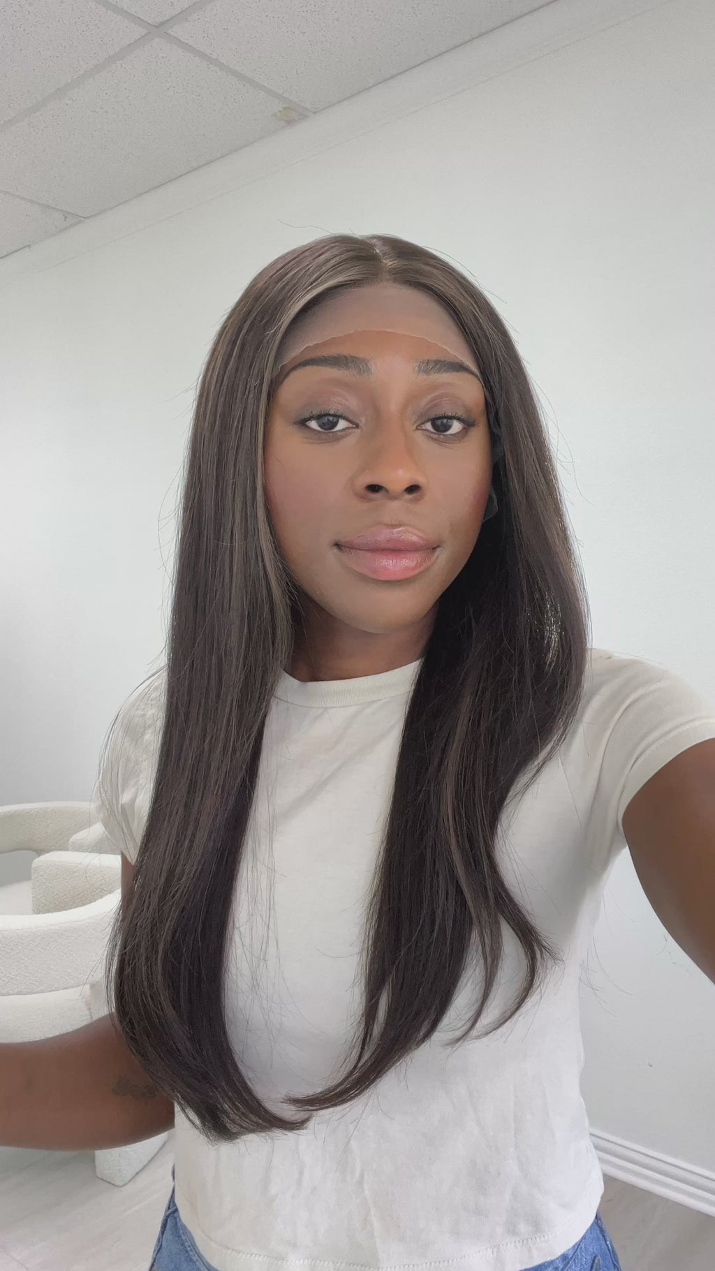 silk top lace front wig - lace front wig - lightly worn wig - preloved wig - wigs for women - affordable natural hair wigs - buy used wigs 