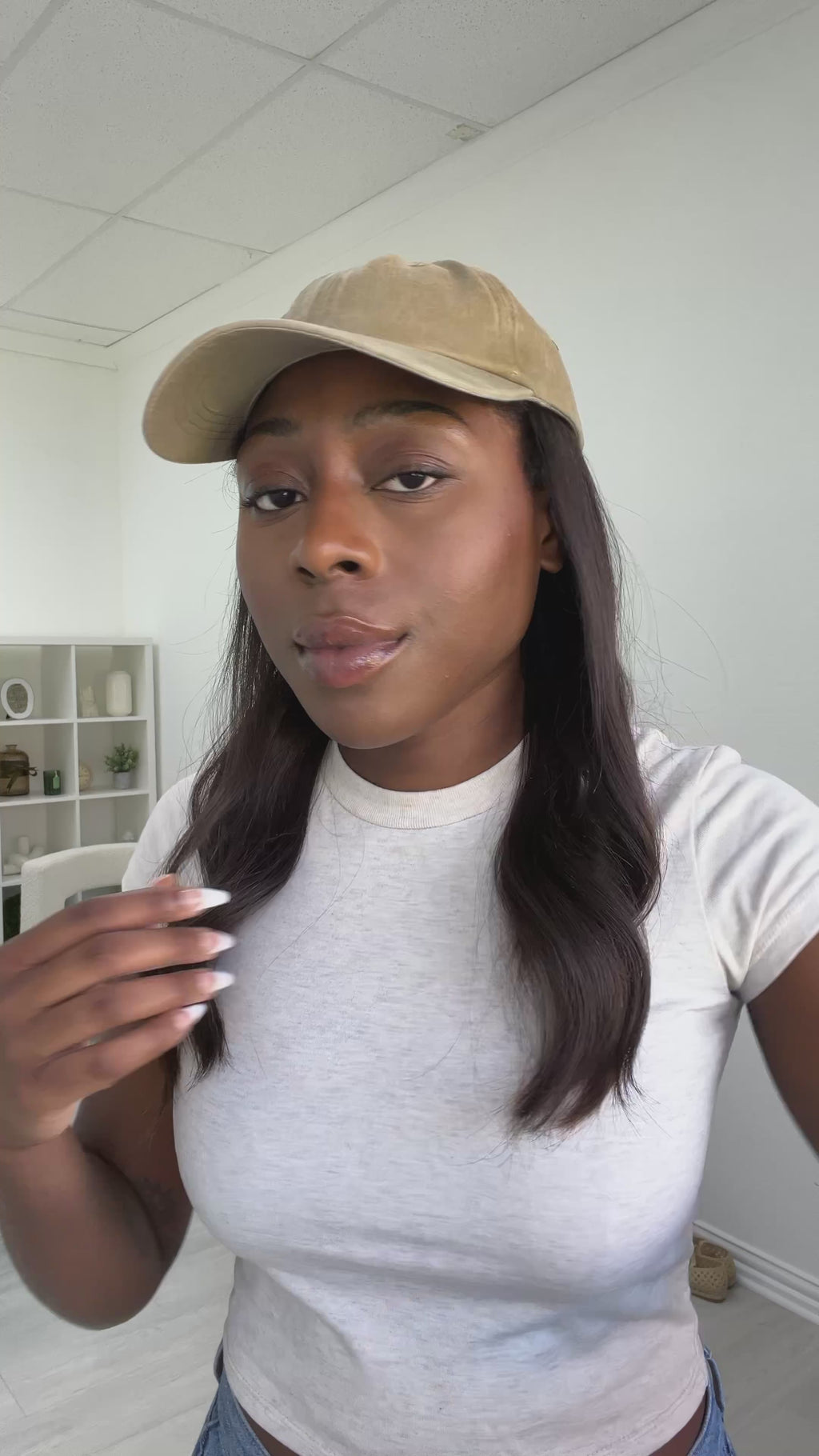natural movement hair wigs - hat wigs - non-slip human hair wigs - easy to style human hair wig 

