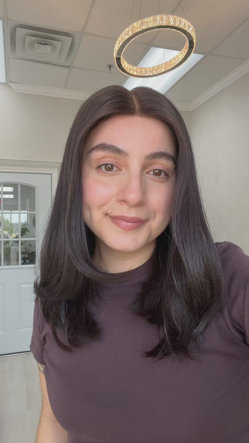 lace top human hair wig - brunette human hair wig - lace top wigs for women - breathable human hair wigs - affordable natural hair wigs - full coverage human hair wigs
