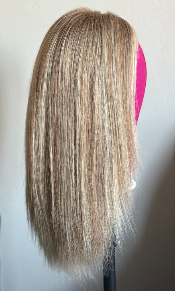 Stacked Hair Wigs, "Blonde" - Silk or Lace